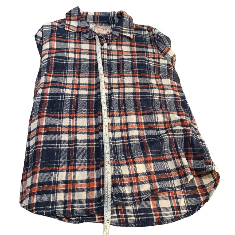 JACHS MFG CO. Flannel Plaid Shirt Long Sleeve Size Large - Picture 11 of 12